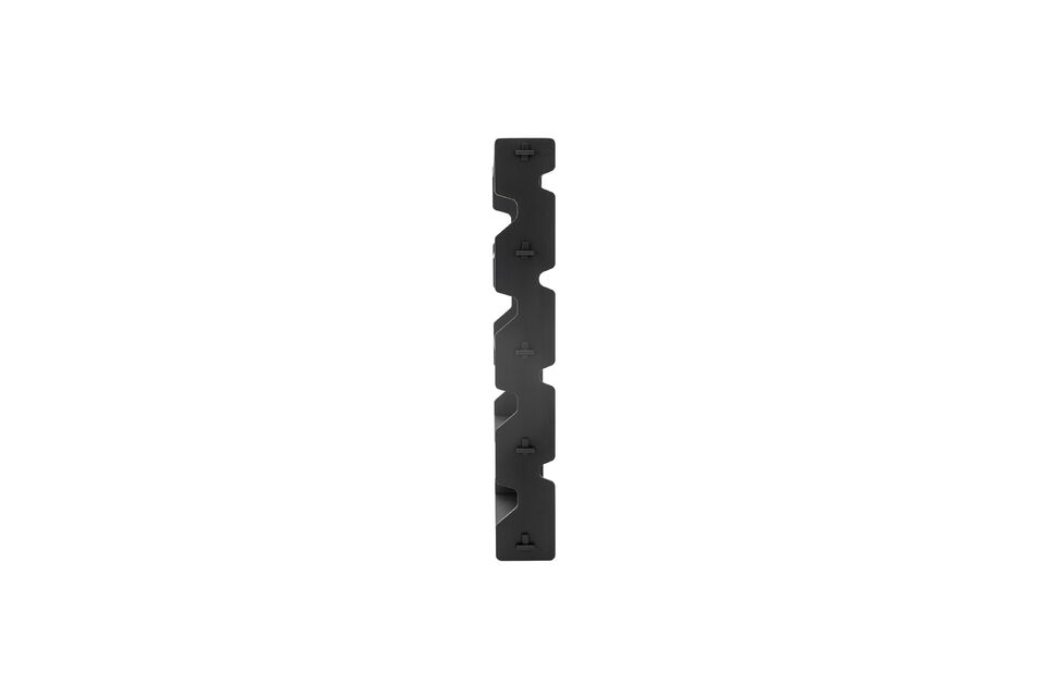 Étagère L84xH140xW20 cm en bois de sapin noir Savoya - 4