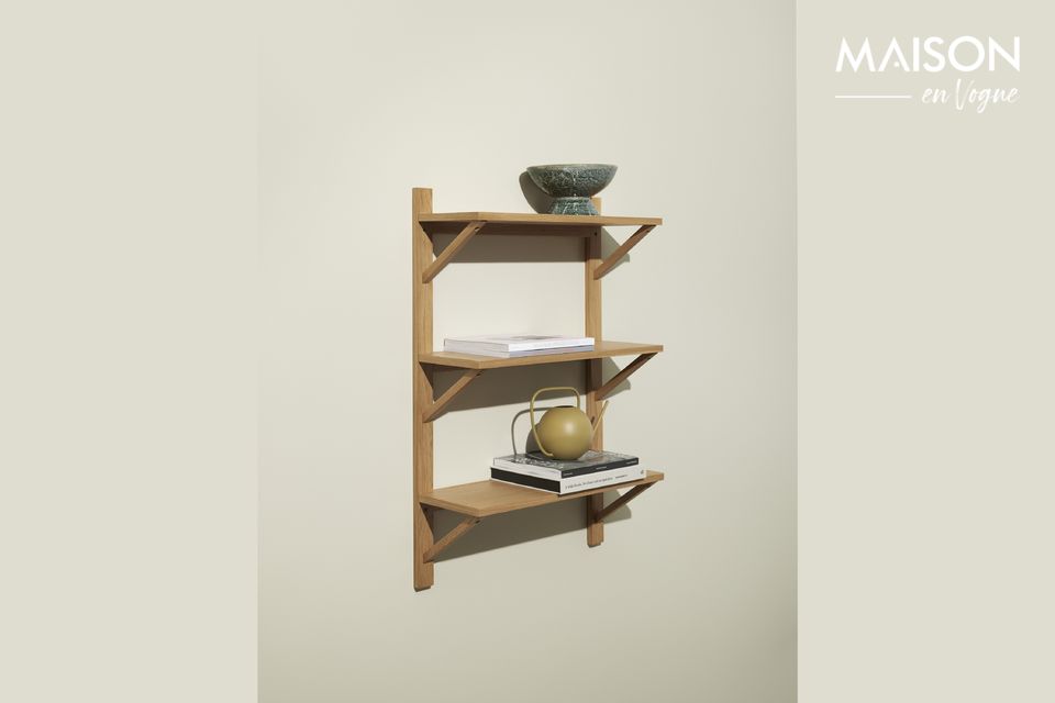 Étagère murale en bois beige Triarch Hübsch