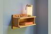 Miniature Étagère murale en bois de chêne naturel Misty 1