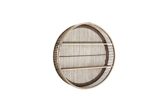 Étagère murale ronde en bambou beige Seol