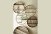 Miniature Étagère murale ronde en bambou marron Seol 3
