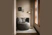 Miniature Explore brown fabric armchair 2