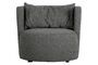 Miniature Explore dark grey fabric armchair Clipped