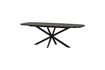 Miniature Extendable dining table 180-220x90 cm MDF black Arros 1