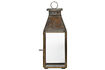 Miniatura Farol 23,5 cm de cristal y latón antiguo Tilka 4