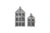 Miniatura Farolillos set de 2 de hierro gris Heidrun 1
