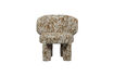 Miniature Fauteuil à Motif Polyester Naturel et Brun Upke 4
