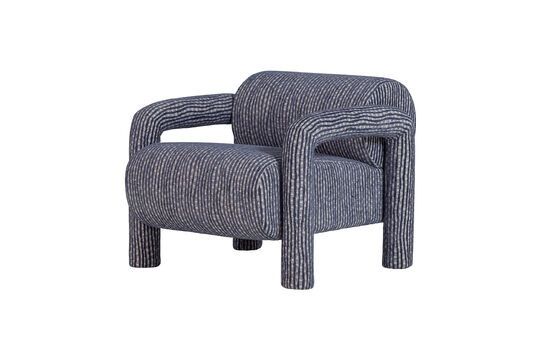 Voir la fiche produit fauteuil à motifs Gris/Bleu LENNY Fauteuil à motifs Gris/Bleu LENNY