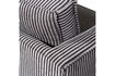 Miniature Fauteuil à rayures Noir/Gris Rodeo 4