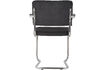 Miniature Fauteuil avec accoudoirs en tissu côtelé noir Ridge Kink Rib 8