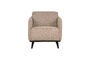 Miniature Fauteuil bouclé beige STATEMENT Détouré