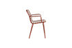 Miniature Fauteuil de jardin avec accoudoirs en aluminium rouge Vondel 5
