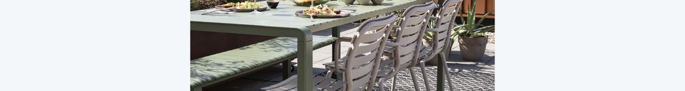 Mise en avant matière Fauteuil de jardin blanc Vondel