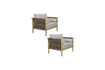 Miniature Fauteuil de jardin en bois d'acacia beige Oasis 6