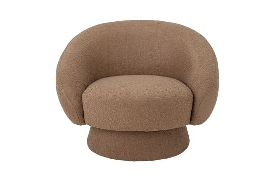 Fauteuil de salon brun Ted