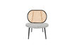 Miniature Fauteuil de salon en bois et tisu gris spike 19