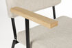 Miniature Fauteuil de table en polyester blanc cassé Fellow 10