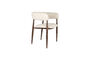 Miniature Fauteuil de table en tissu beige Stanley Détouré