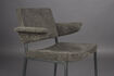 Miniature Fauteuil de table en tissu gris Portland 9