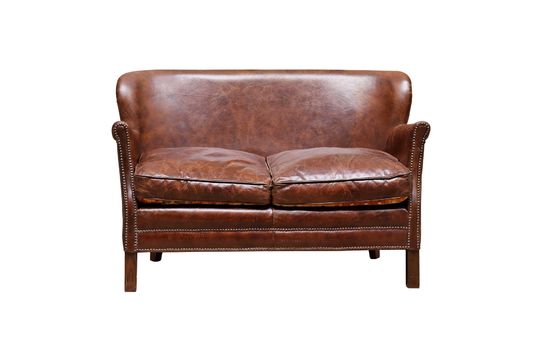 Fauteuil deux places en cuir Turner