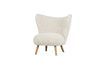 Miniature Fauteuil effet peau de mouton blanc Celine 1