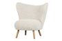 Miniature Fauteuil effet peau de mouton blanc Celine Détouré