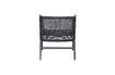 Miniature Fauteuil en aluminium noir Pem 4