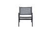 Miniature Fauteuil en aluminium noir Pem 5