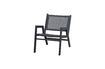 Miniature Fauteuil en aluminium noir Pem 1