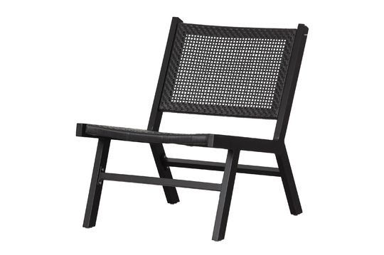 Fauteuil en aluminium noir Puk