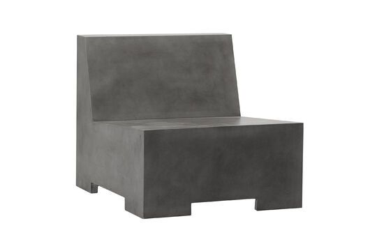 Fauteuil en béton gris Loun