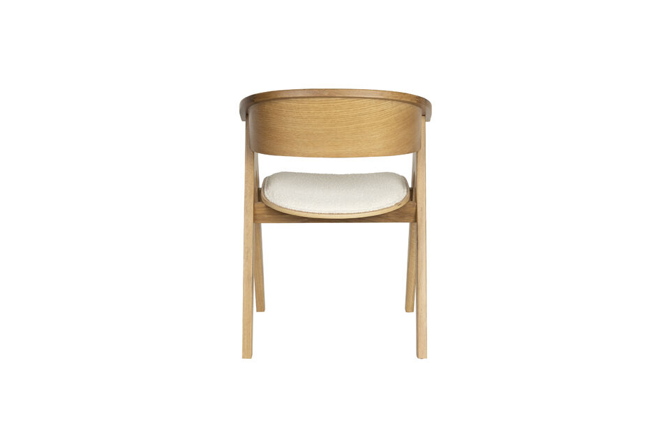 Fauteuil en bois brun NDSM - 12