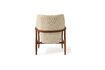 Miniature Fauteuil en bois de frêne crème Peggy 4