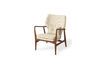 Miniature Fauteuil en bois de frêne crème Peggy 5