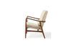 Miniature Fauteuil en bois de frêne crème Peggy 7