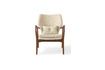 Miniature Fauteuil en bois de frêne crème Peggy 8