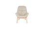 Miniature Fauteuil en bois de hêtre beige Duke Détouré