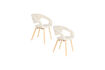 Miniature Fauteuil en bois de hêtre beige Flexback 10