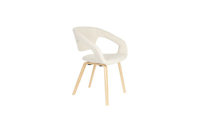 Fauteuil en bois de hêtre beige Flexback