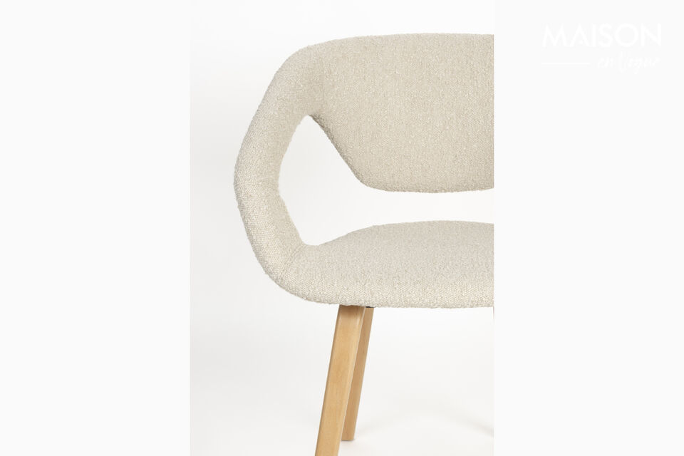 Fauteuil en bois de hêtre beige Flexback - 9