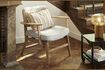 Miniature Fauteuil en bois et tissu gris Haze 2