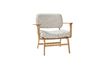 Miniature Fauteuil en bois et tissu gris Haze 1