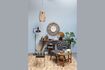 Miniature Fauteuil en bois foncé et tissu Waka 3