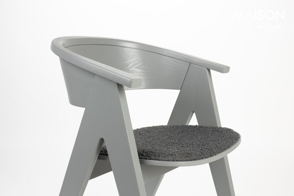Fauteuil en bois gris NDSM - 19