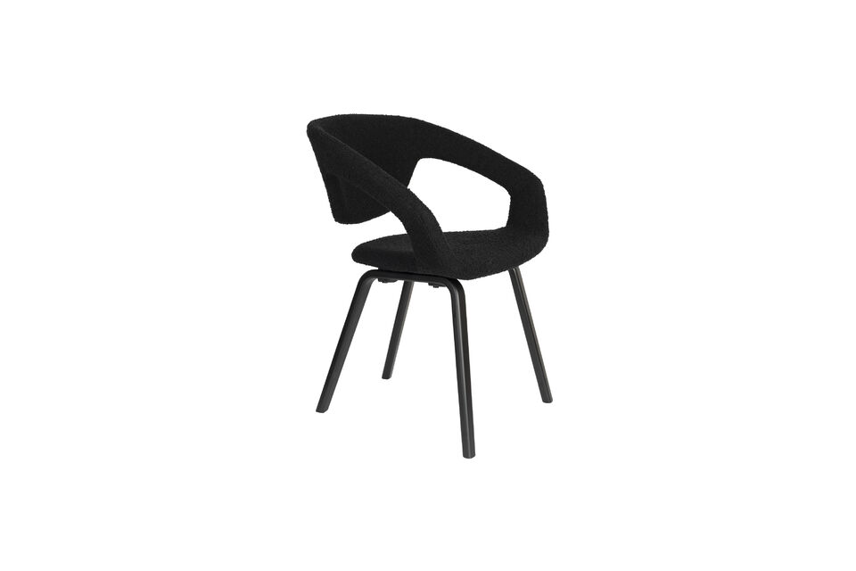 Fauteuil en bois noir Flexback Zuiver