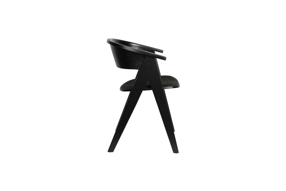 Fauteuil en bois noir NDSM - 9