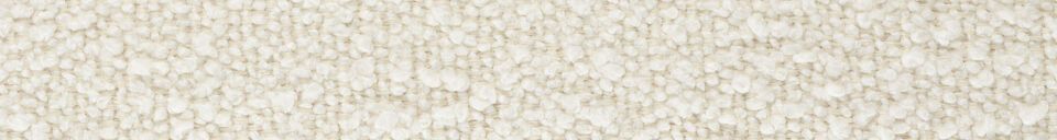 Mise en avant matière Fauteuil en bouclette beige Oolong