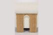 Miniature Fauteuil en bouclette beige Oolong 11