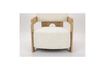 Miniature Fauteuil en bouclette beige Oolong 7