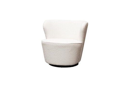 Fauteuil en bouclette blanc Annapurna